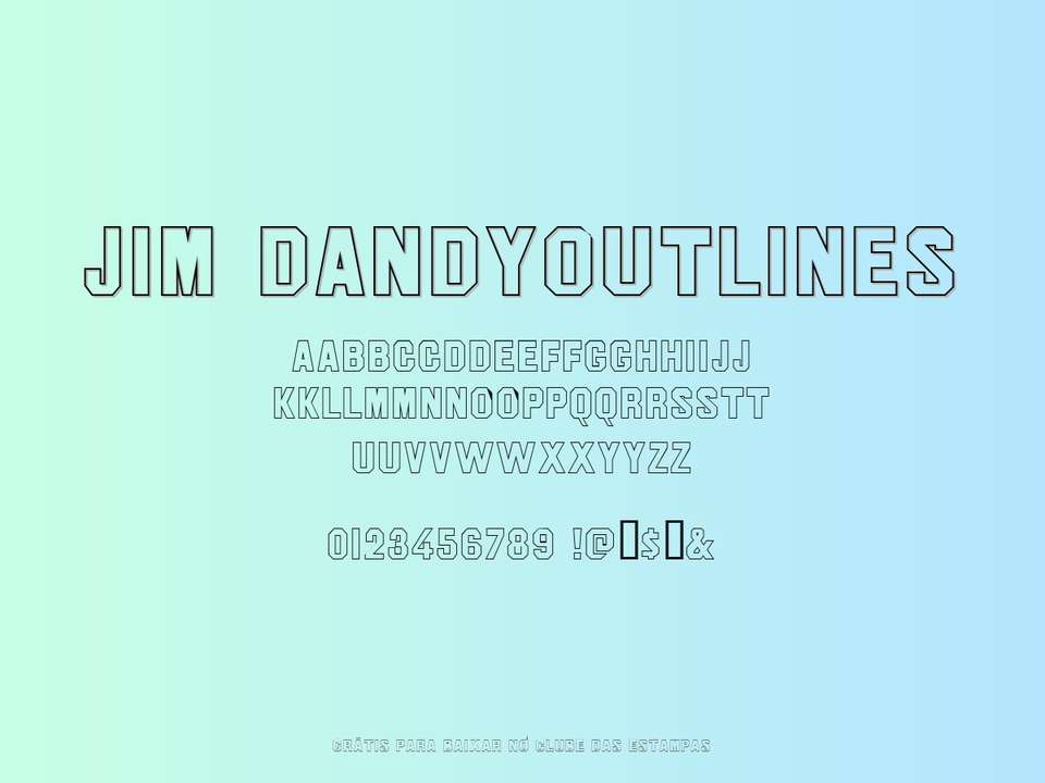 Fonte Jim Dandyoutlines Grátis Para Baixar
