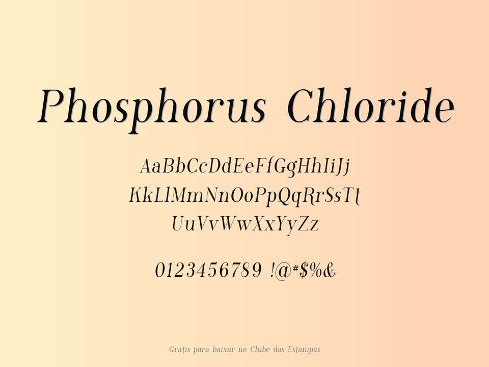 Fonte Phosphorus Chloride Grátis Para Baixar