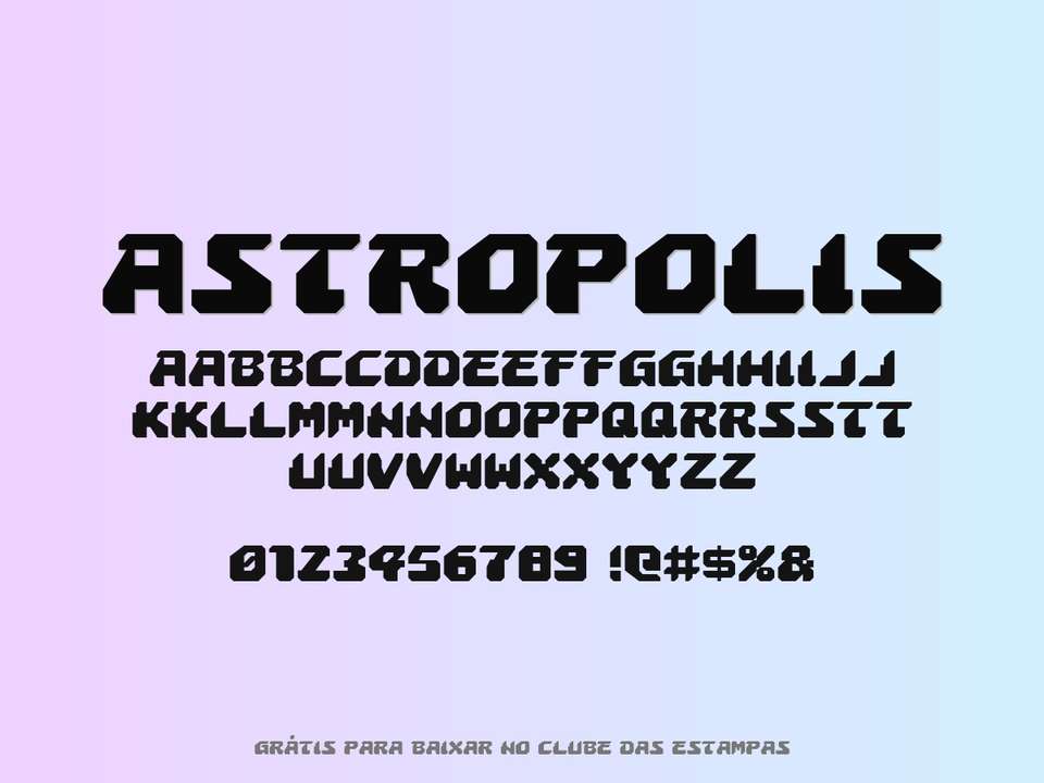 Fonte Astropolis Grátis Para Baixar