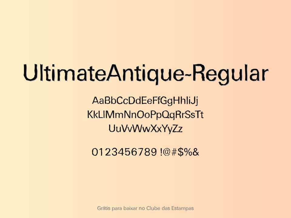 Fonte Ultimateantique Regular Grátis Para Baixar