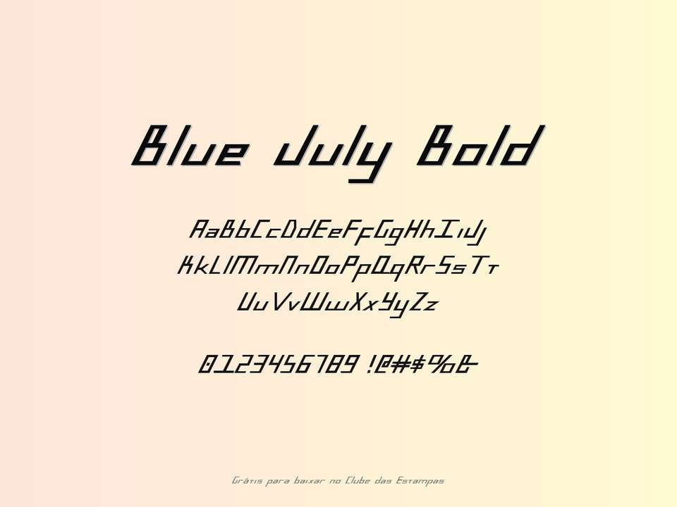 Fonte Blue July Bold Grátis Para Baixar