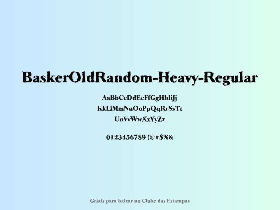 Fonte Baskeroldrandom Heavy Regular Grátis Para Baixar