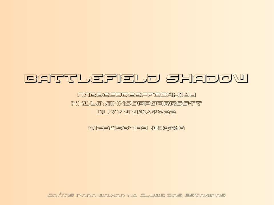 Fonte Battlefield Shadow Grátis Para Baixar