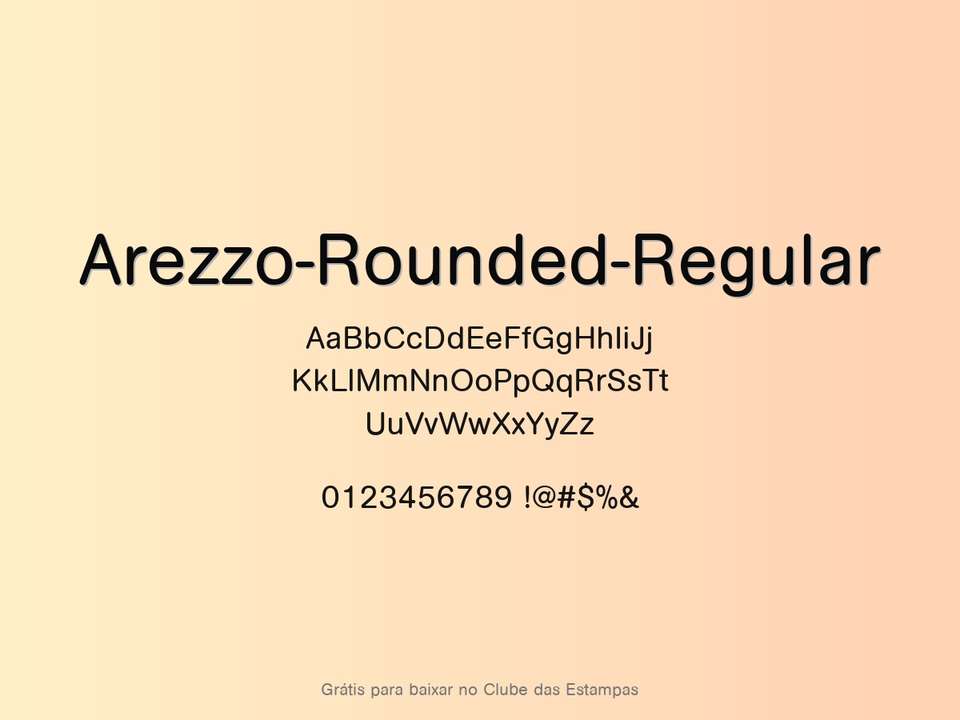 Fonte Arezzo Rounded Regular Grátis Para Baixar