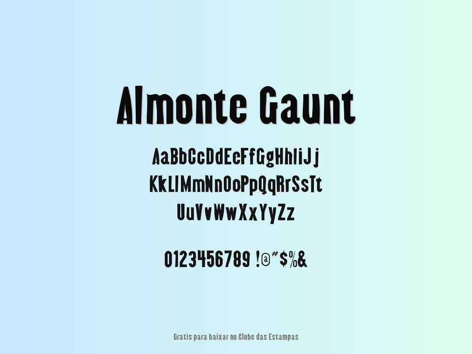Fonte Almonte Gaunt Grátis Para Baixar