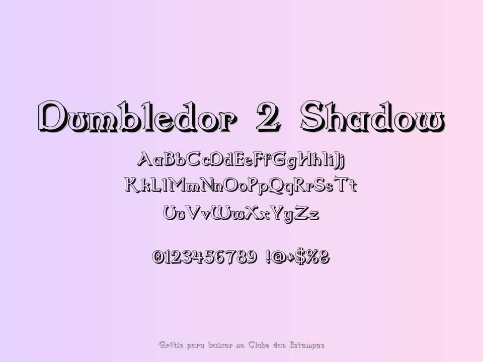 Fonte Dumbledor 2 Shadow Grátis Para Baixar
