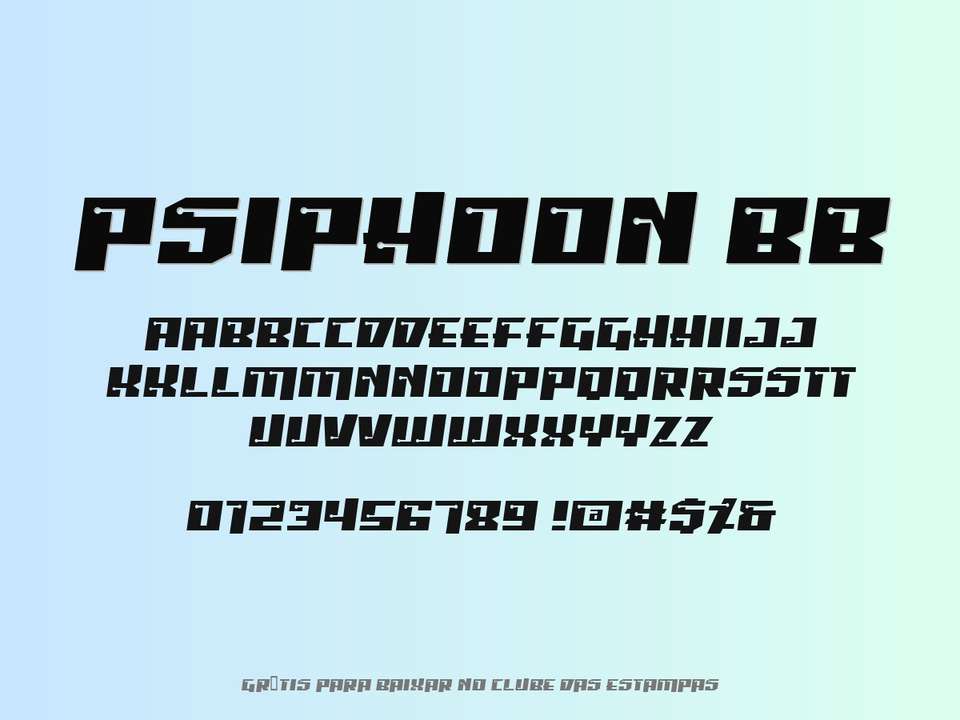 Fonte Psiphoon Bb Grátis Para Baixar