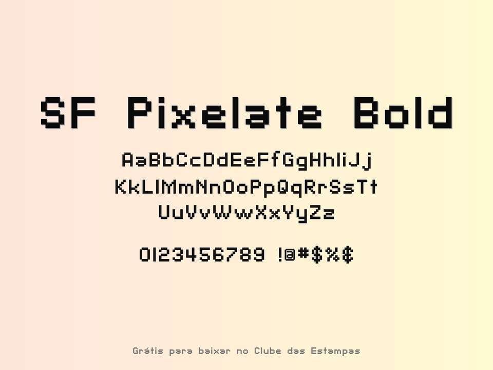 Fonte Sf Pixelate Bold Grátis Para Baixar