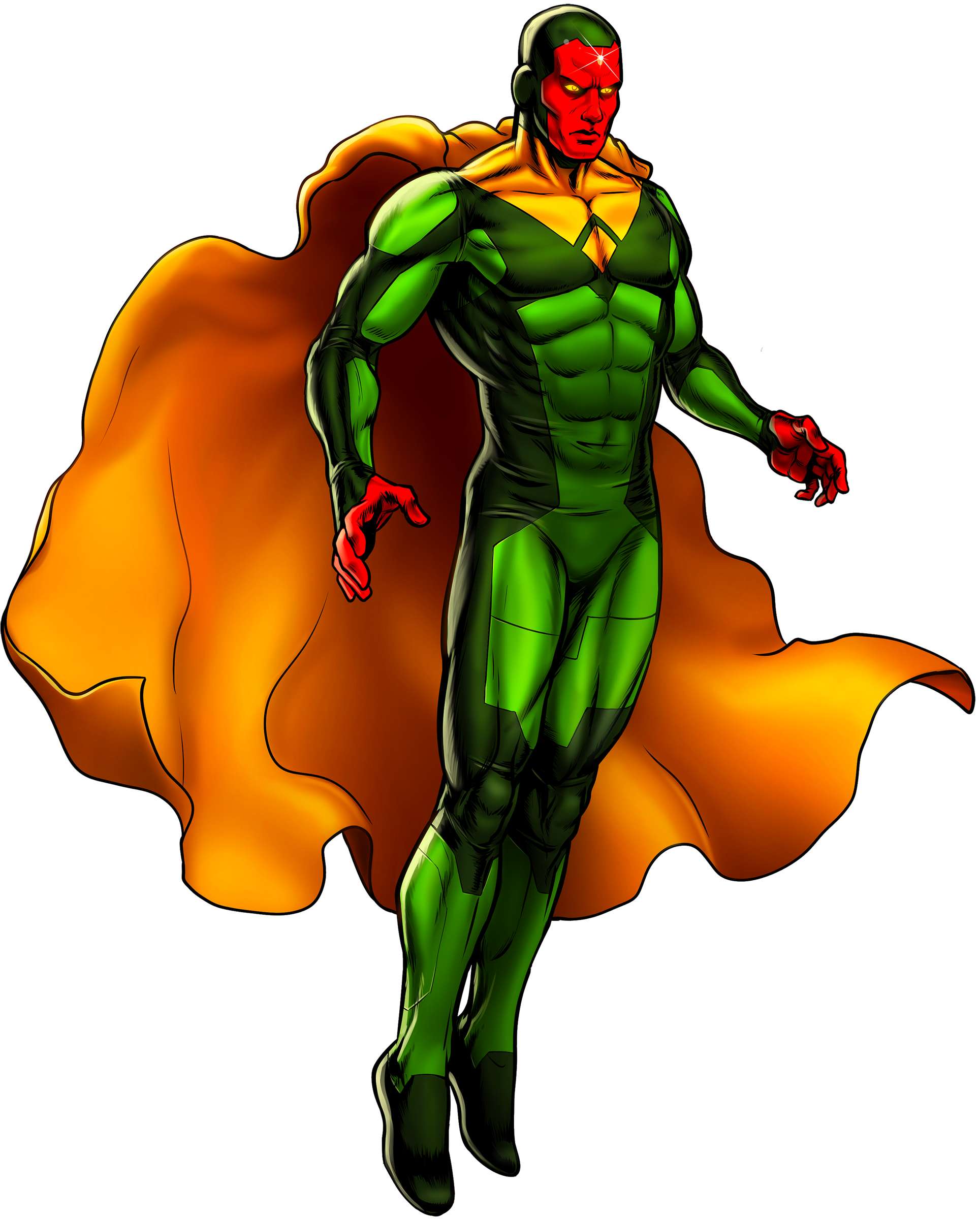 Super Herói De Traje Verde E Laranja Super Heróis Png Grátis Para Baixar