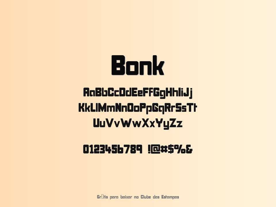 Fonte Bonk Grátis Para Baixar