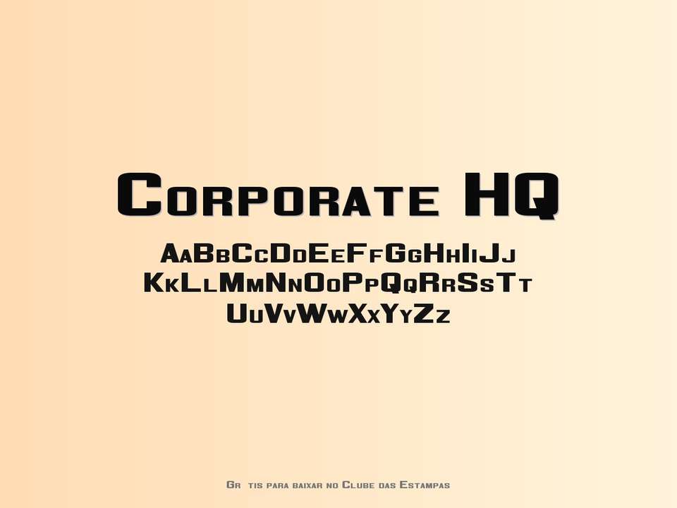 Fonte Corporate Hq Grátis Para Baixar