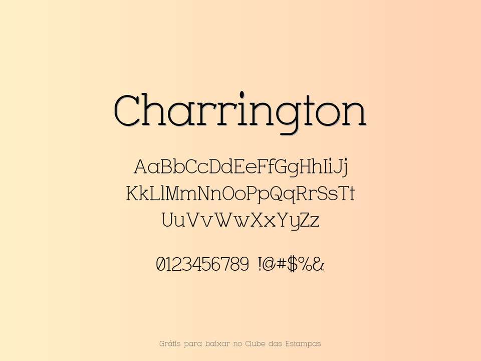 Fonte Charrington Grátis Para Baixar