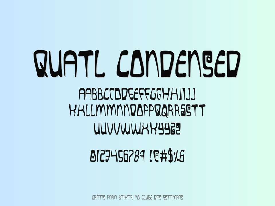 Fonte Quatl Condensed Grátis Para Baixar