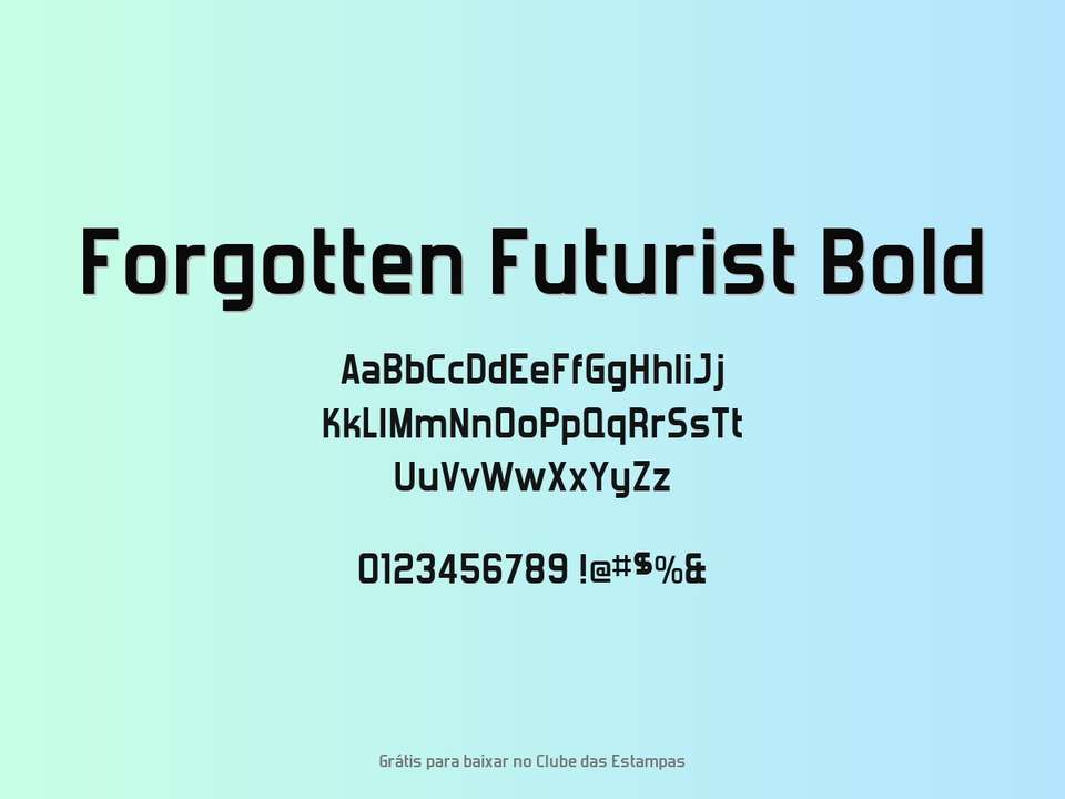 Fonte Forgotten Futurist Bold Grátis Para Baixar