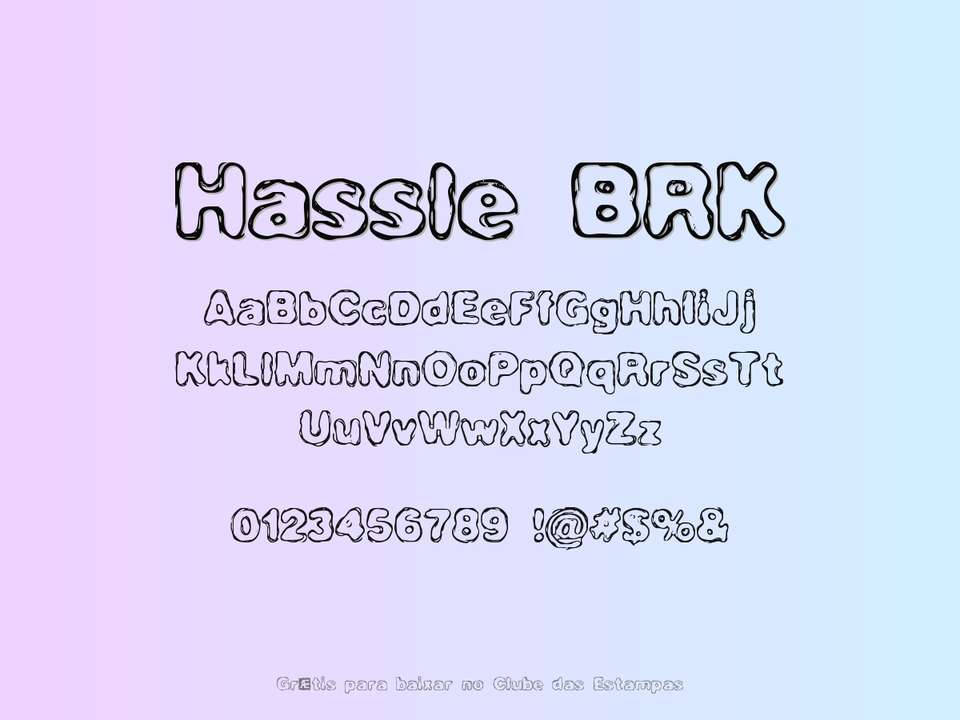 Fonte Hassle Brk Grátis Para Baixar