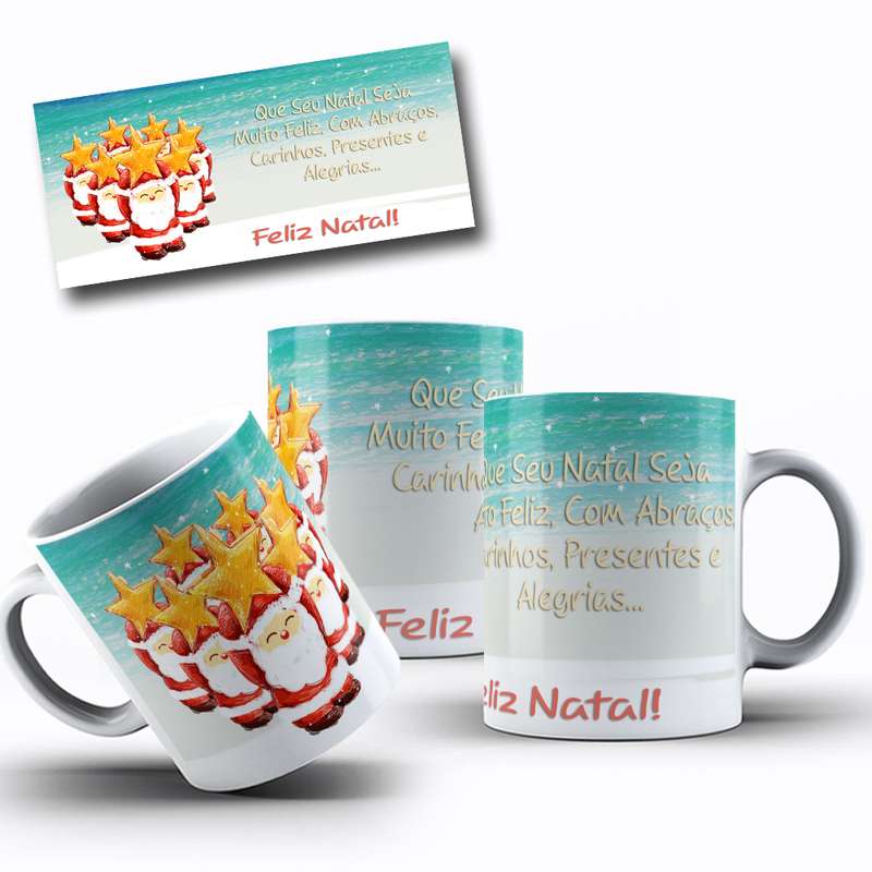 Arte Para Caneca Feliz Natal Personagens Natalinos 37