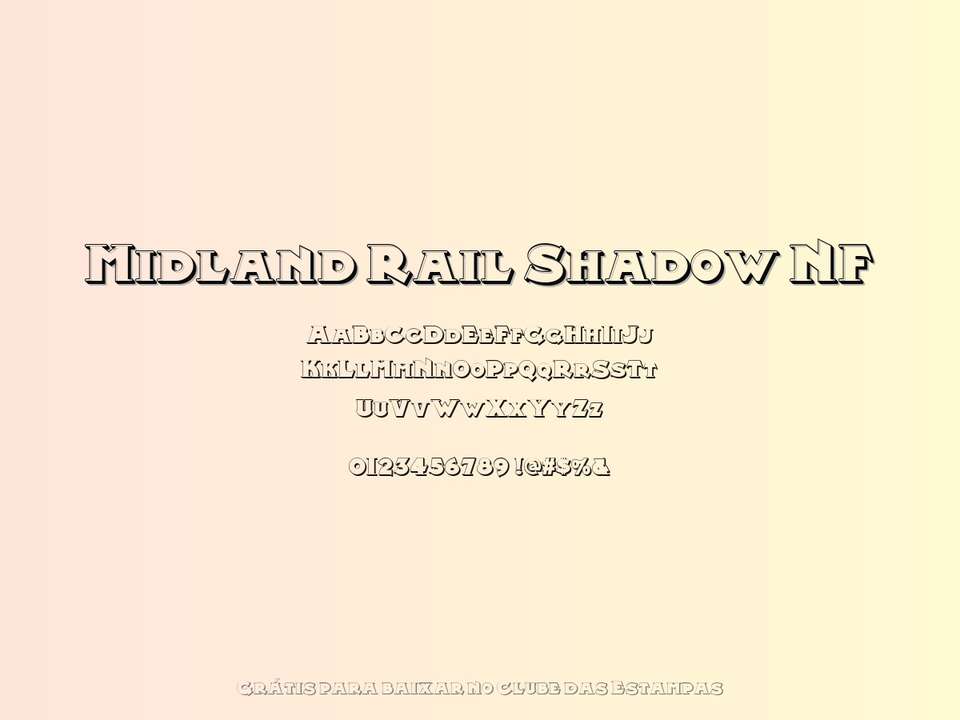 Fonte Midland Rail Shadow Nf Grátis Para Baixar