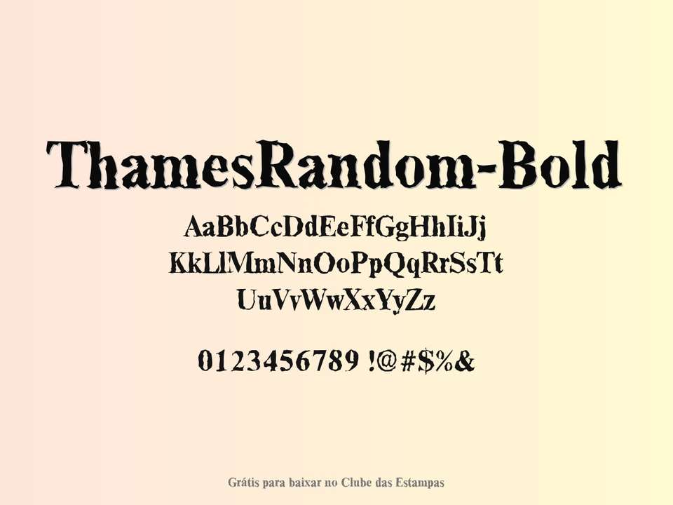 Fonte Thamesrandom Bold Grátis Para Baixar