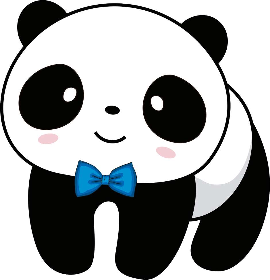 Elemento Panda Menino Azul Cute Fofo Png (3)