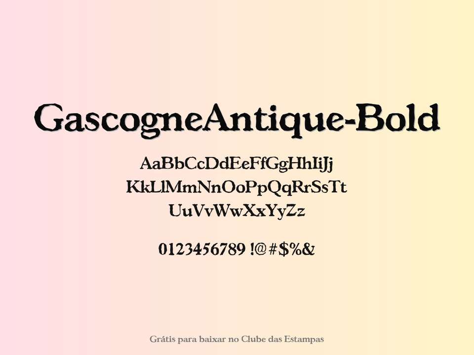 Fonte Gascogneantique Bold Grátis Para Baixar
