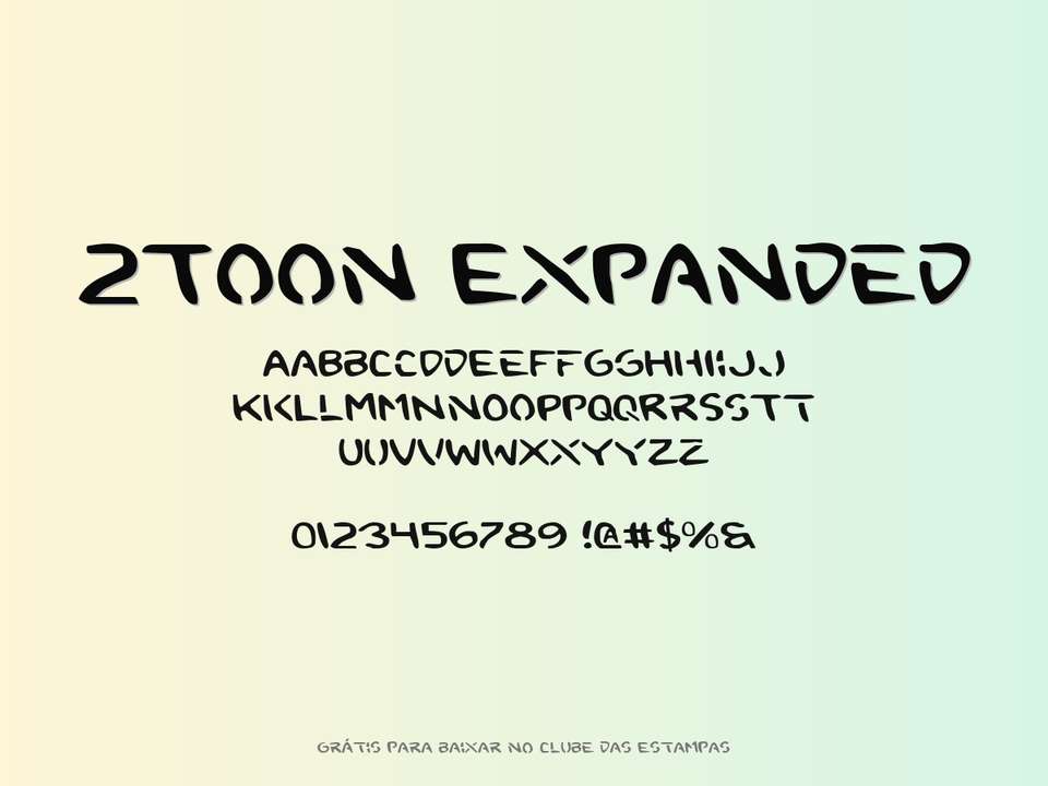 Fonte 2toon Expanded Grátis Para Baixar