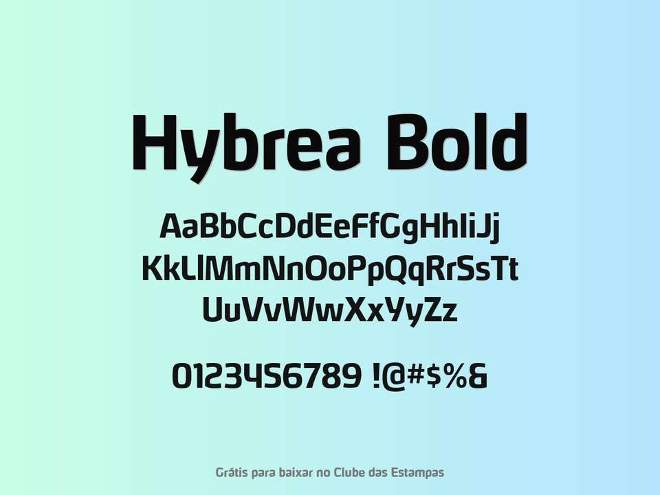 Fonte Hybrea Bold Grátis Para Baixar