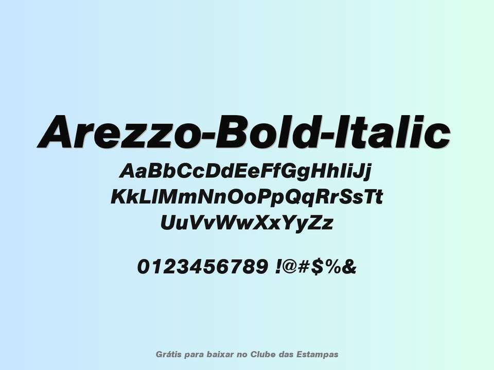 Fonte Arezzo Bold Italic Grátis Para Baixar
