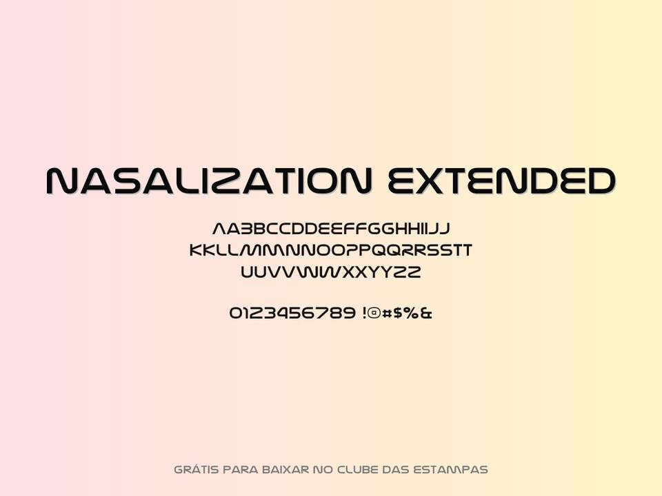 Fonte Nasalization Extended Grátis Para Baixar