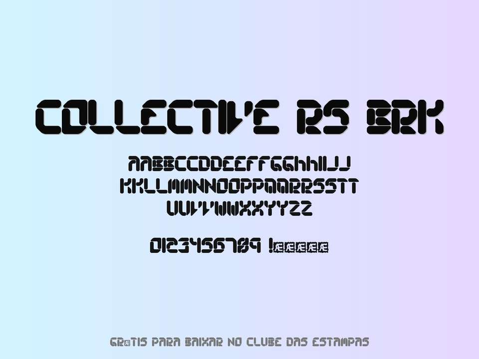 Fonte Collective Rs Brk Grátis Para Baixar