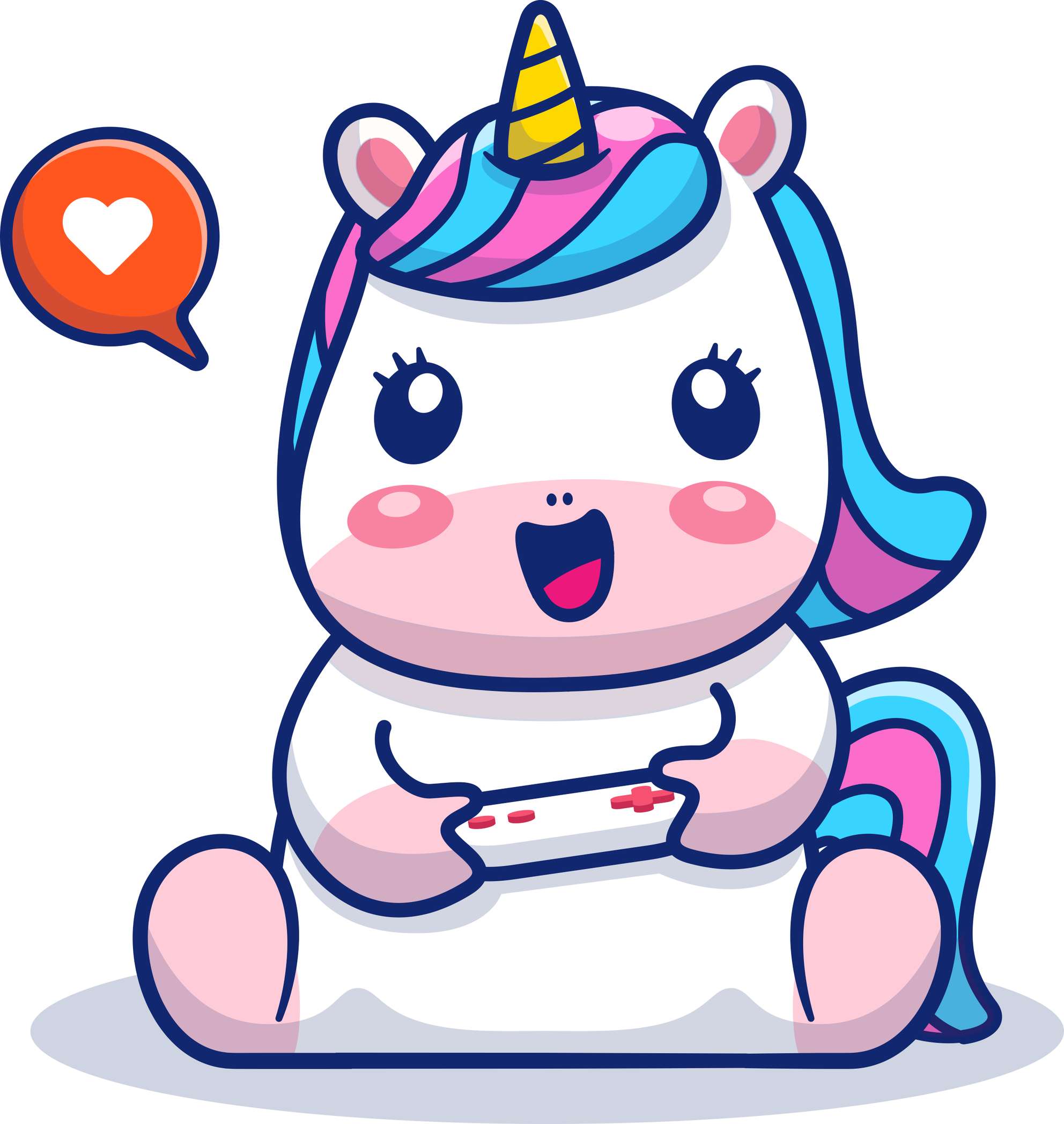 Personagem Unicornio Fofo Cute Png (5)