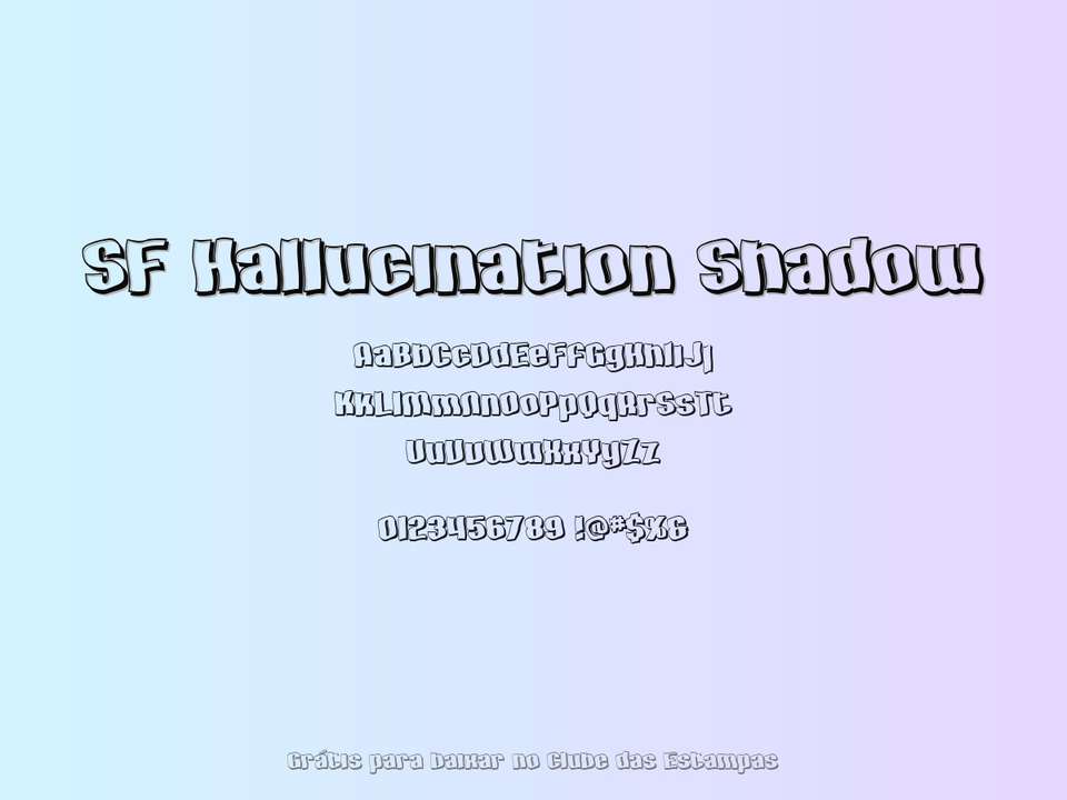 Fonte Sf Hallucination Shadow Grátis Para Baixar
