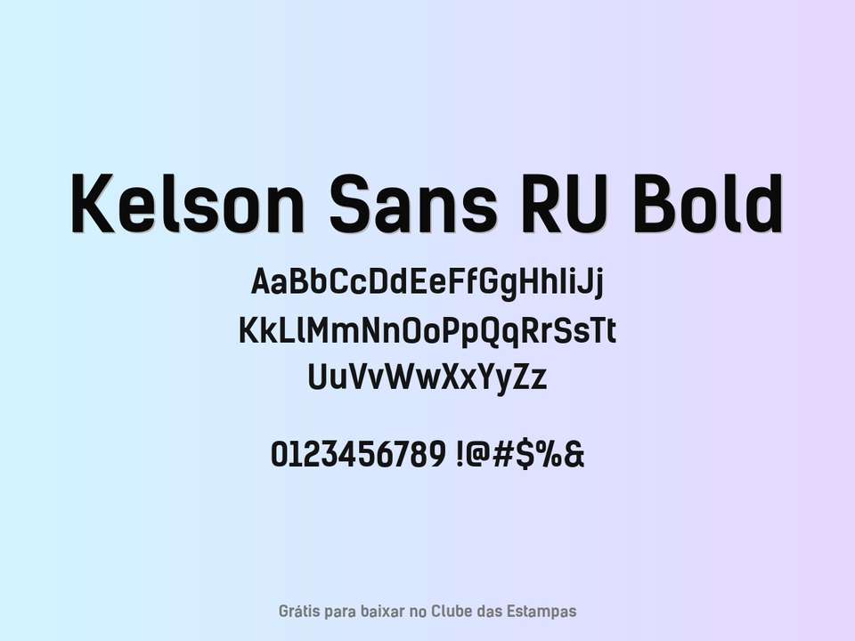 Fonte Kelson Sans Ru Bold Grátis Para Baixar