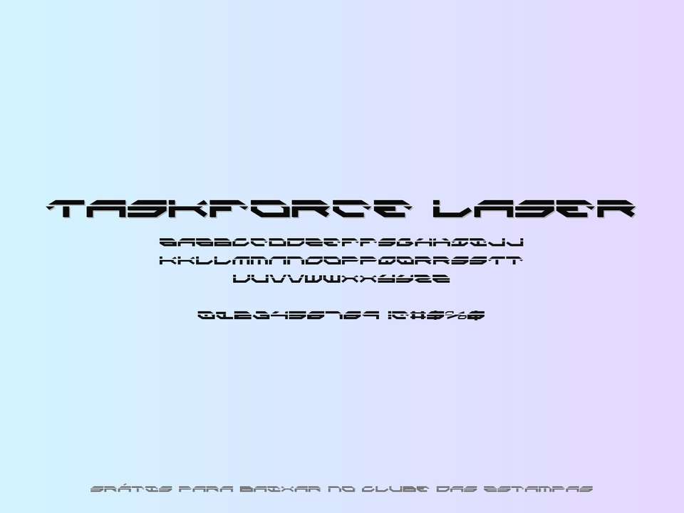 Fonte Taskforce Laser Grátis Para Baixar