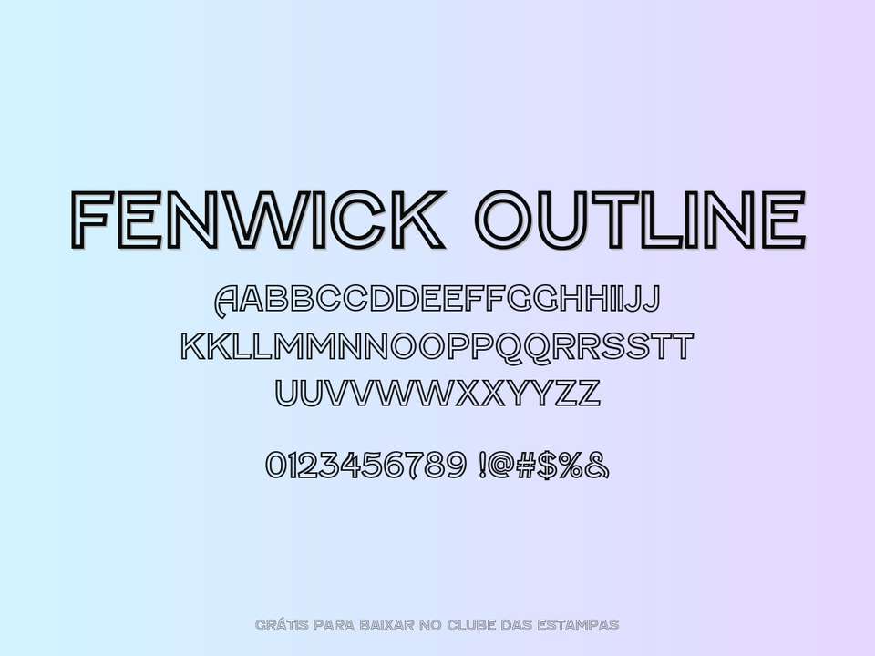 Fonte Fenwick Outline Grátis Para Baixar