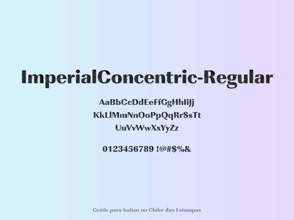 Fonte Imperialconcentric Regular Grátis Para Baixar
