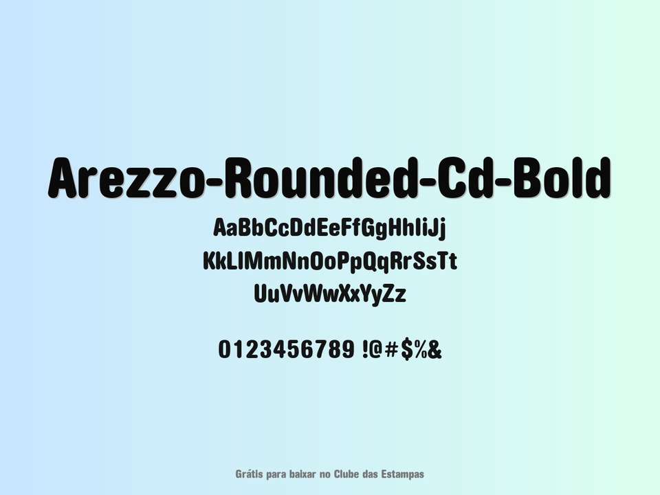 Fonte Arezzo Rounded Cd Bold Grátis Para Baixar