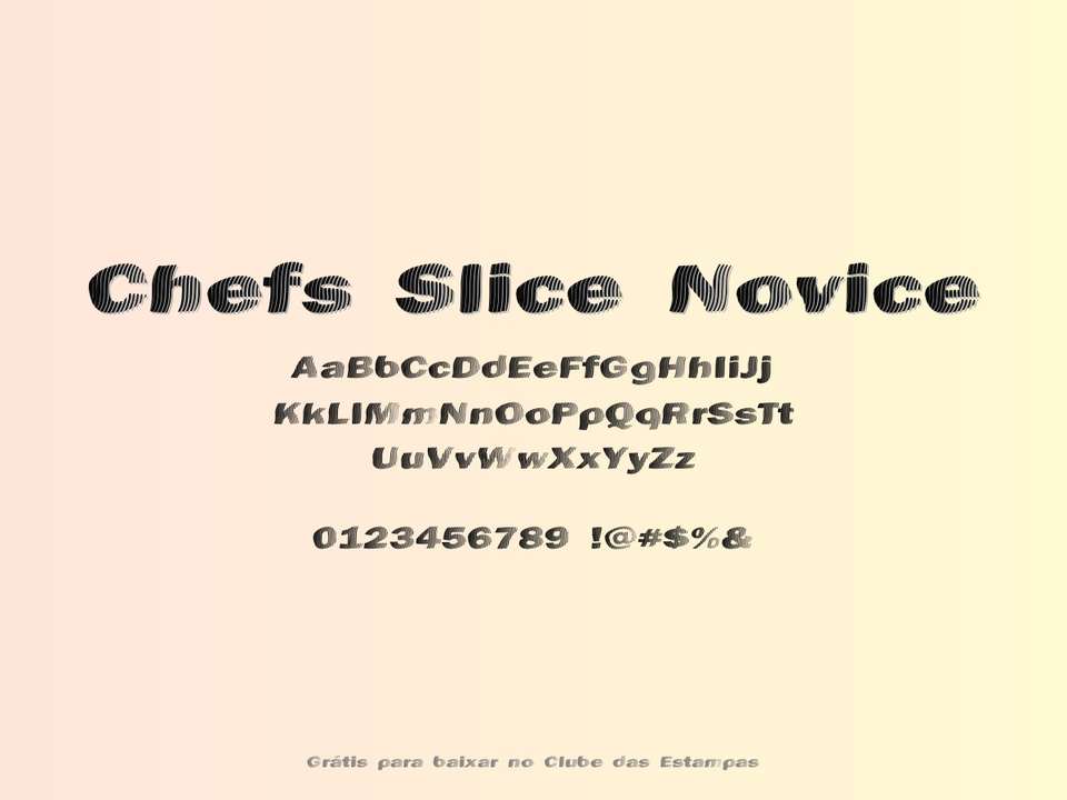 Fonte Chefs Slice Novice Grátis Para Baixar