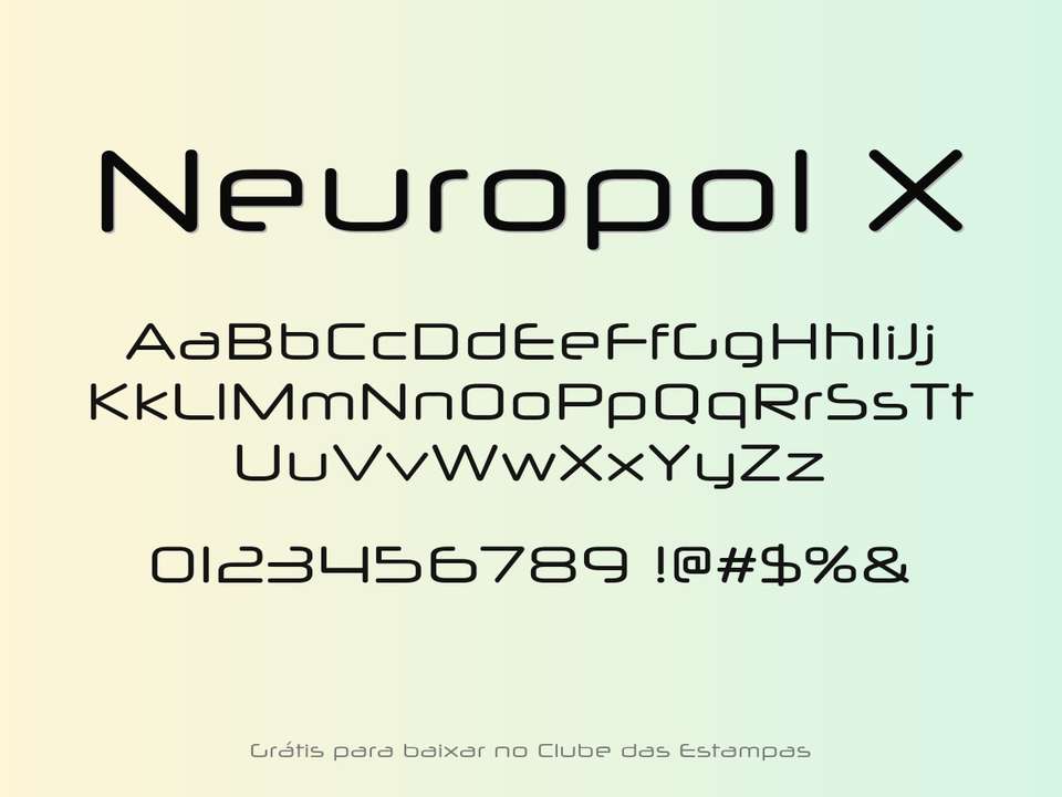 Fonte Neuropol X Grátis Para Baixar