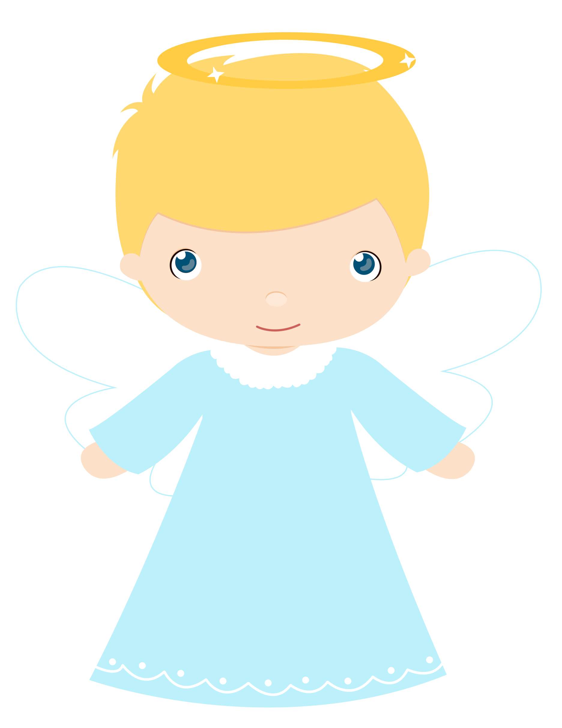Anjo Infantil Vestido Azul Anjos Png Grátis Para Baixar