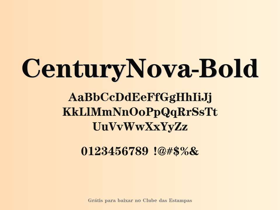 Fonte Centurynova Bold Grátis Para Baixar