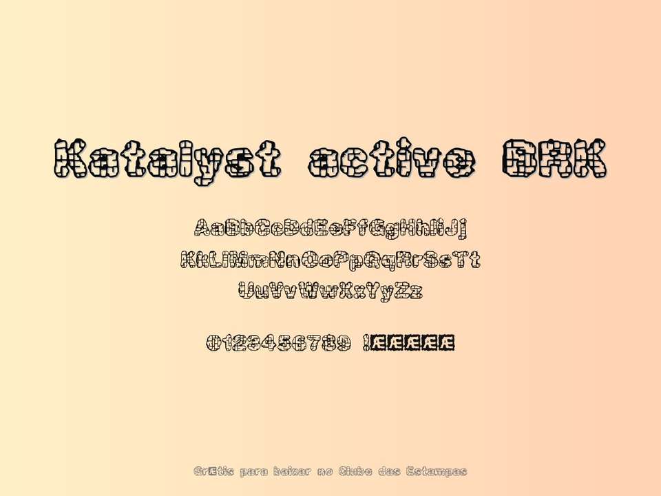 Fonte Katalyst Active Brk Grátis Para Baixar
