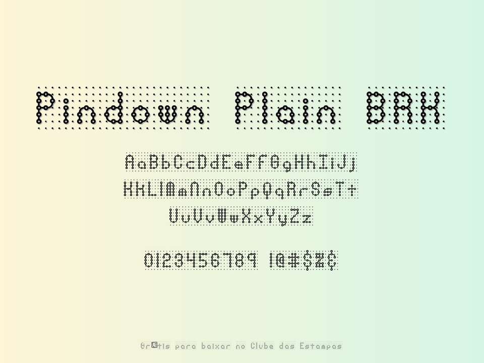 Fonte Pindown Plain Brk Grátis Para Baixar