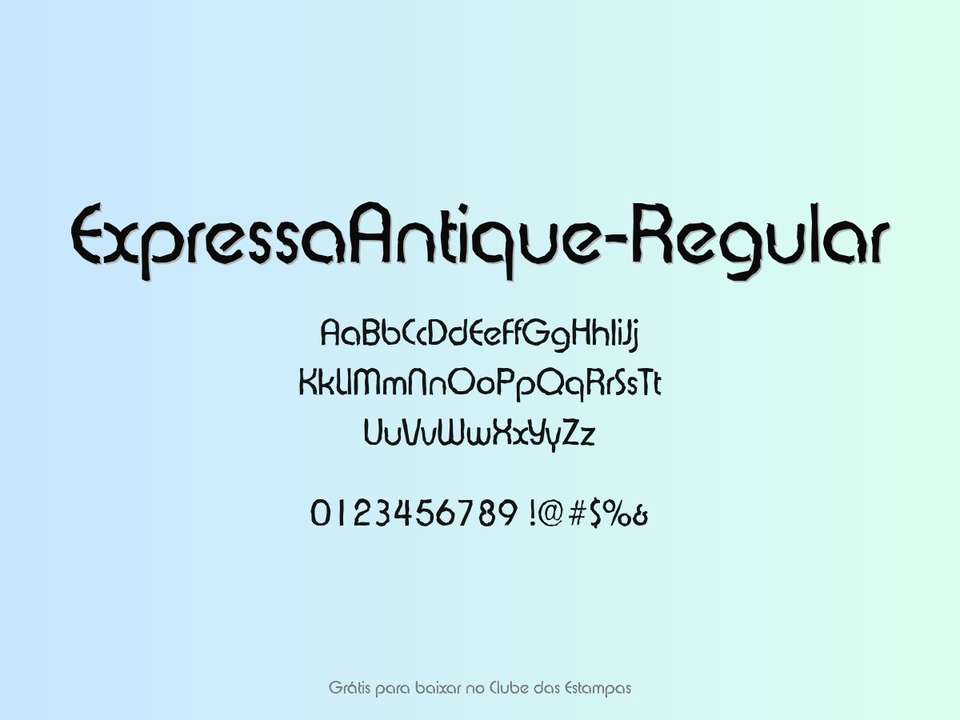 Fonte Expressaantique Regular Grátis Para Baixar
