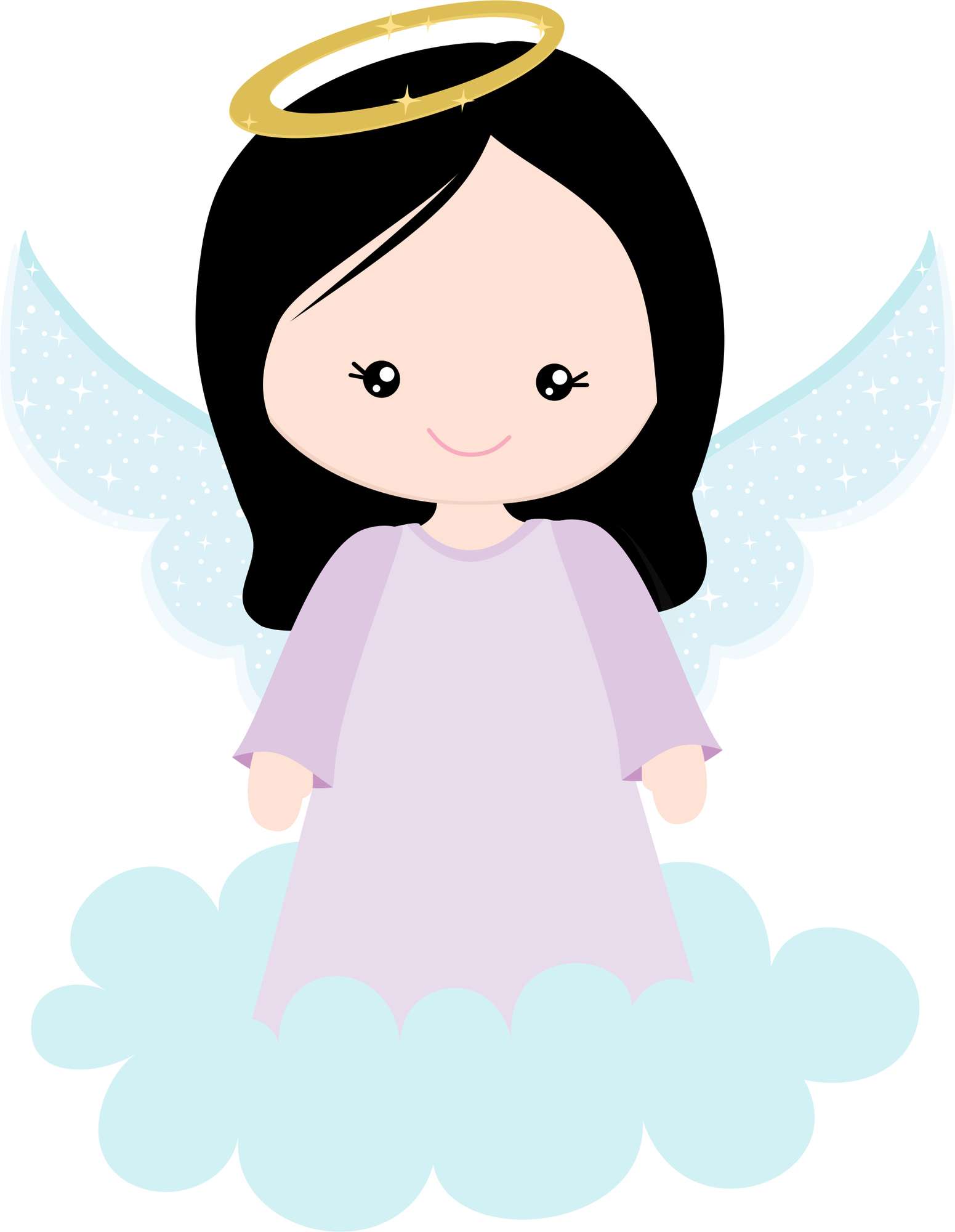 Anjo Infantil Com Asas E Halo Anjos Png Grátis Para Baixar