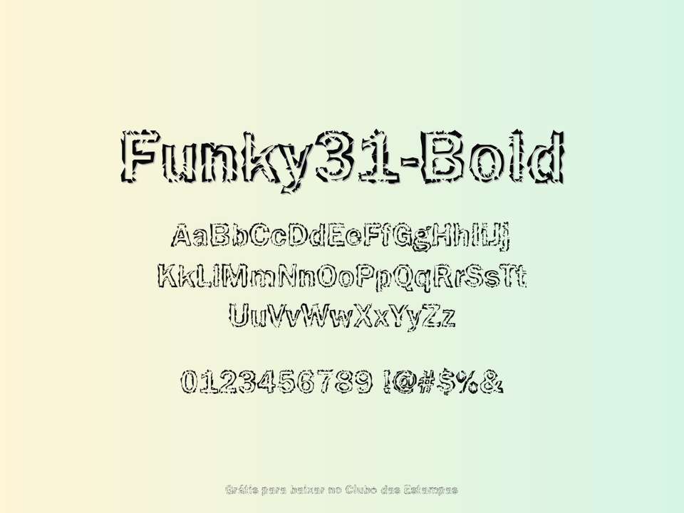 Fonte Funky31 Bold Grátis Para Baixar