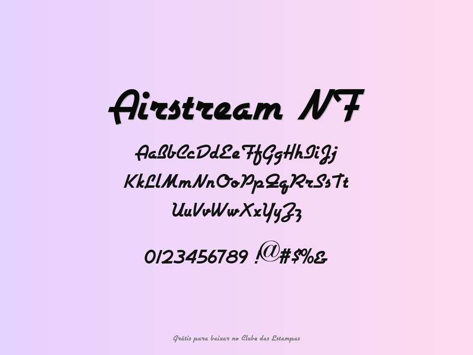 Fonte Airstream Nf Grátis Para Baixar