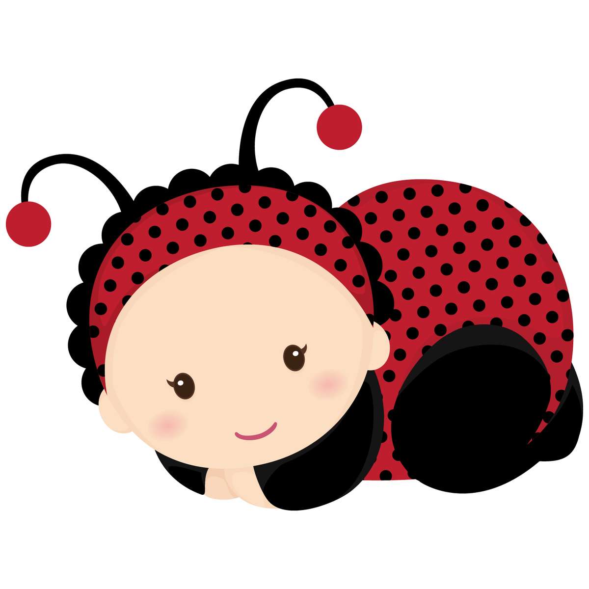 Elemento Joaninha Fofa Cute Png (6)