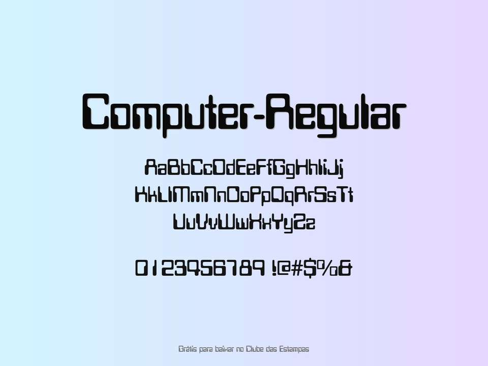 Fonte Computer Regular Grátis Para Baixar