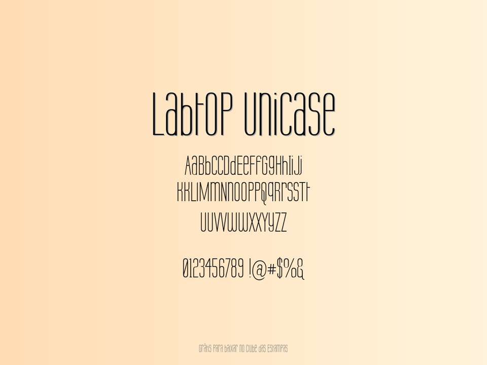 Fonte Labtop Unicase Grátis Para Baixar
