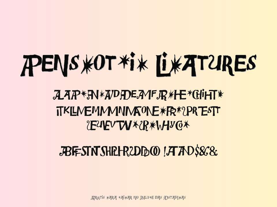 Fonte Bensgothic Ligatures Grátis Para Baixar